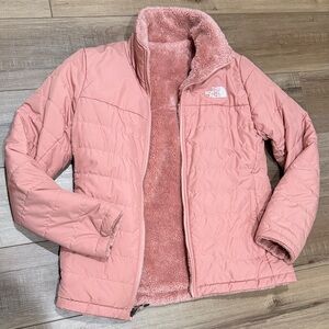 The North Face Dusty Pink Reversible Fleece Jacket